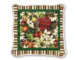 Magnolia Poinsettia Tapestry Throw Pillow